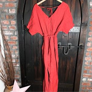 Scandal Italy linen jumpsuit M
